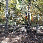 川俣ダム近くの愛宕山神社の敷地内