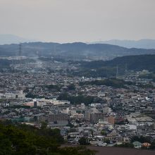 生駒山上から、奈良県側の眺め