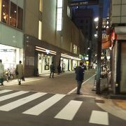 銀座の裏通り