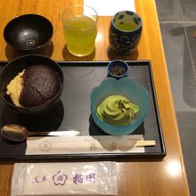 あわぜんざい・抹茶ソフトクリームトッピング！