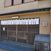 ひがし茶屋街の雰囲気とお店の雰囲気がぴったり