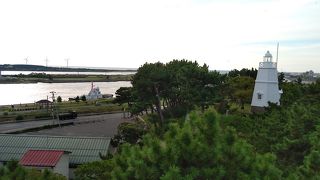 港を眺める日和山