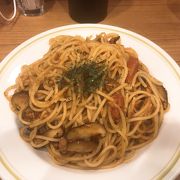 絶品パスタが味わえる