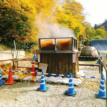 温泉の源泉です