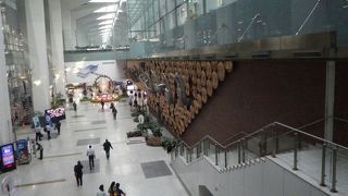 ３つのターミナルからなるインド最大の空港。