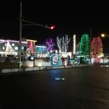 佐野駅のイルミネーション