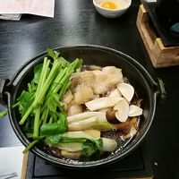 松茸と比内地鶏のすき焼き