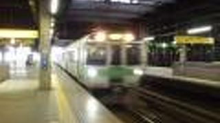 札幌近郊を走る快速電車