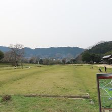 石舞台地区の芝生