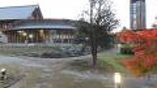 大きな足湯施設