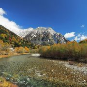 エメラルドグリーンの透明感ある清流