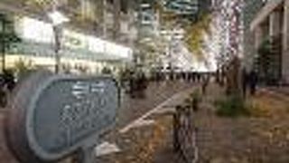 クリスマス時期のイルミネーションが美しい