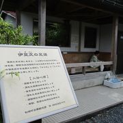 伊豆文邸横の公園には、足湯も設置されています。