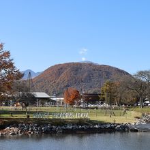 ショッピングモールの池