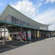 建物の屋根が弓なりなのは山の斜面をイメージ
