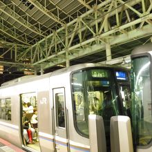 大阪駅で下車後撮影