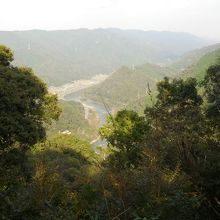 行在所跡から木津川を望む