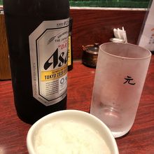 お通しは「大根おろし」お代わりOK