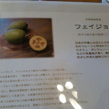 これが庭で採れるフルーツ。