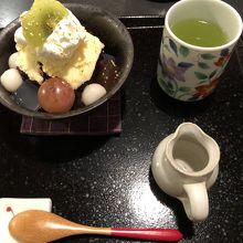 紅茶ぜんざいアイス