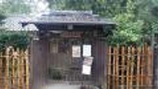 現在でも誰かが住んでいるような雰囲気の門構えです。