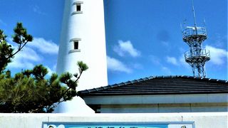 綺麗な白いレンガ造塔型の犬吠埼灯台