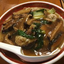 しいたけあんかけワンタン麺