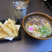 肉ごぼ天うどん！