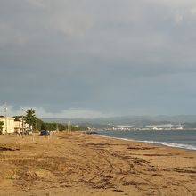 宿の前は海水浴場です