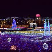 佐久平駅のすぐ横で開催されるイルミネーションイベント