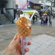 蓮根ソフトクリーム頂きました。