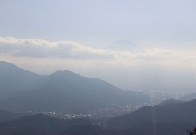 富士山はあまり見えませんでした。