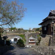 志保屋の坂より酢屋の坂方面景色