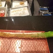 アスパラもおいしくいただきました