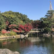 街中にある日本庭園