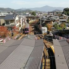 列車も見れますよ