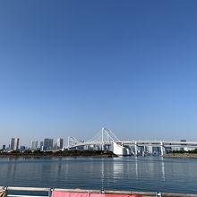 レインボーブリッジを潜ります