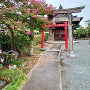 鳥居がある寺院