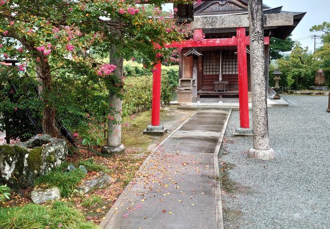 鳥居がある寺院