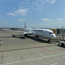 このJALの機体に搭乗