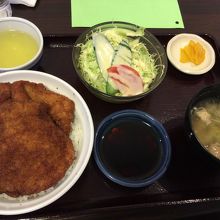 ソースカツ丼セット