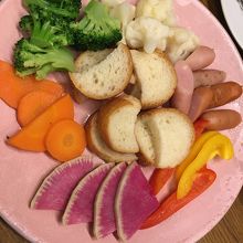 チーズフォンデュの具