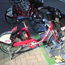 市内のあちこちから乗れて返せて便利です