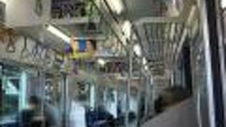 駅間が長いです。