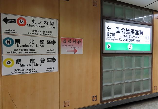 地下で別の駅とつながっていて要注意！