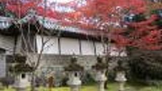 運慶作の釈迦像が見守る紅葉