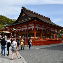 お稲荷さんの本殿