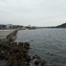岡崎港の跡の公園