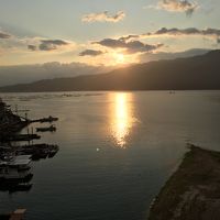 宮島から上る朝日