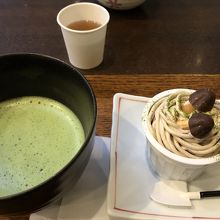 抹茶とモンブラン